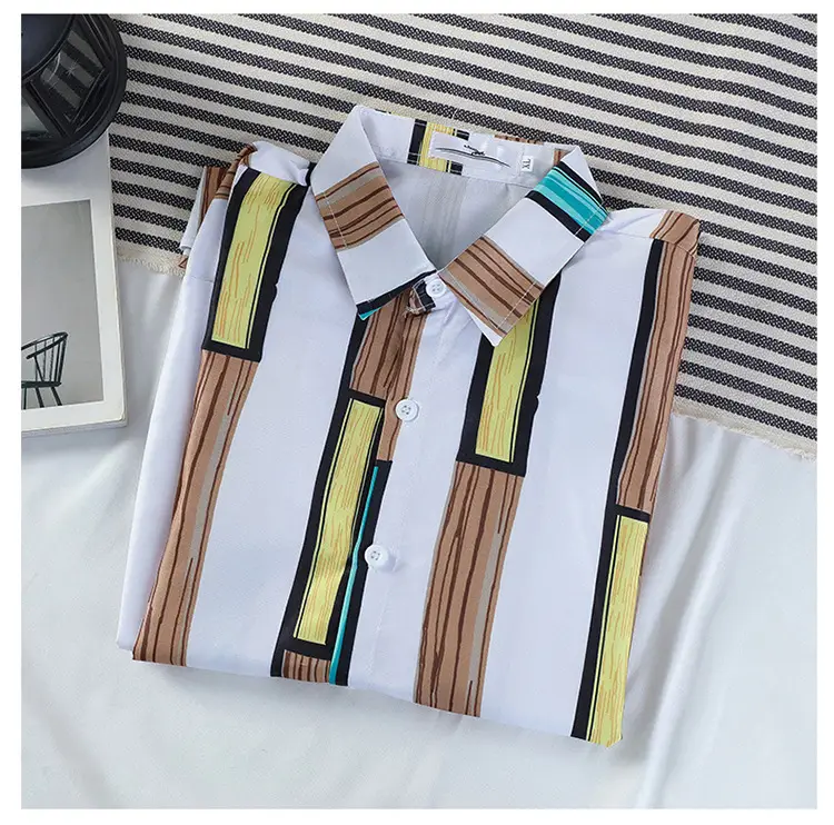 New Style Striped Long Sleeve Shirt for Men — feature 7