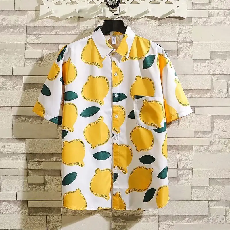 Men's Tropical Print 3Q Sleeve Shirt & Shorts Set - Image 20