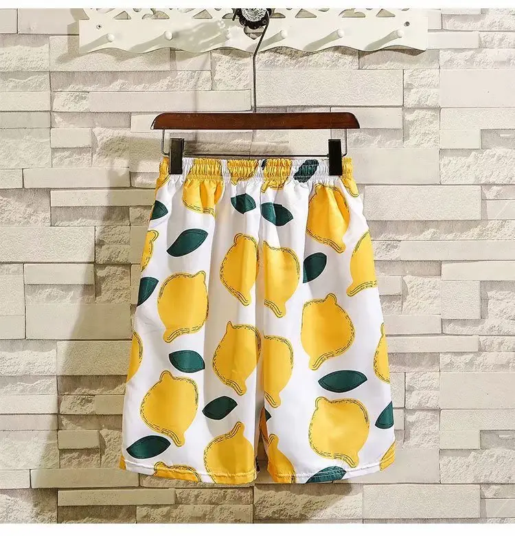 Men's Tropical Print 3Q Sleeve Shirt & Shorts Set - Image 21