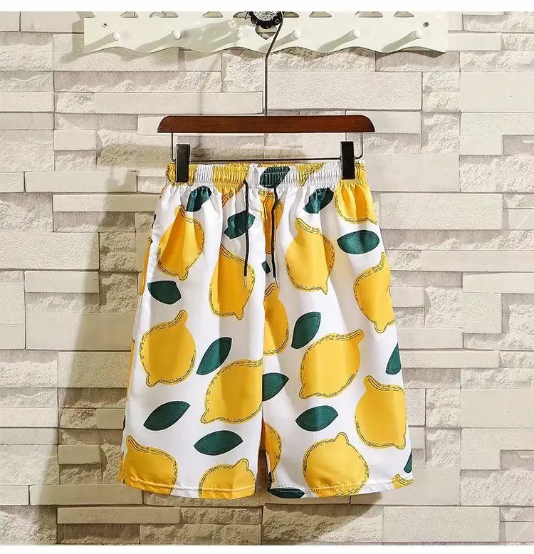 Men's Tropical Print 3Q Sleeve Shirt & Shorts Set - Image 22