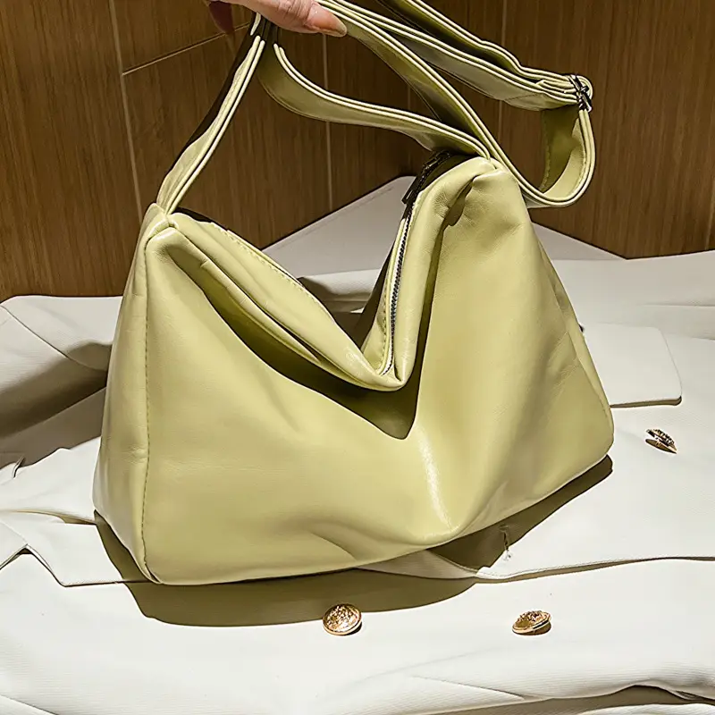 Black Leather Shoulder Bag for Women 2023 Spring Summer - Image 6