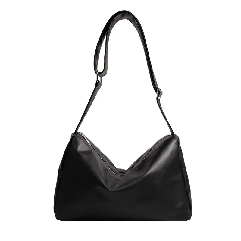 Black Leather Shoulder Bag for Women 2023 Spring Summer - Image 8