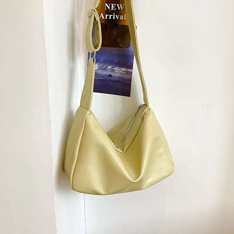 Black Leather Shoulder Bag for Women 2023 Spring Summer - Image 2