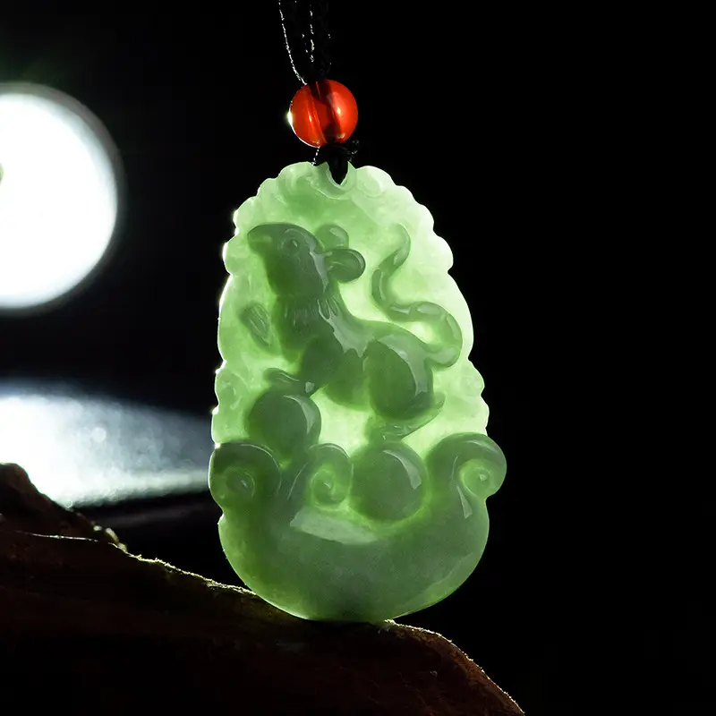 Jade Pendant with Zodiac Design for Men - Image 13