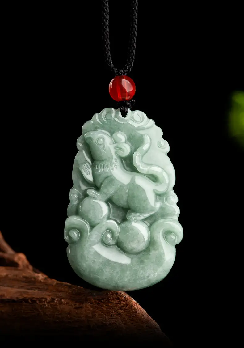 Jade Pendant with Zodiac Design for Men — feature 1