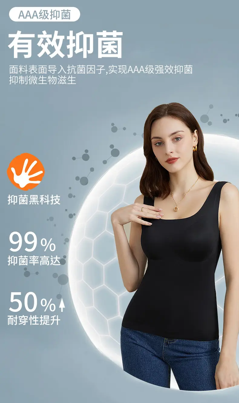 Summer New Nylon Chest Support Vest with Chest Pads — feature 7