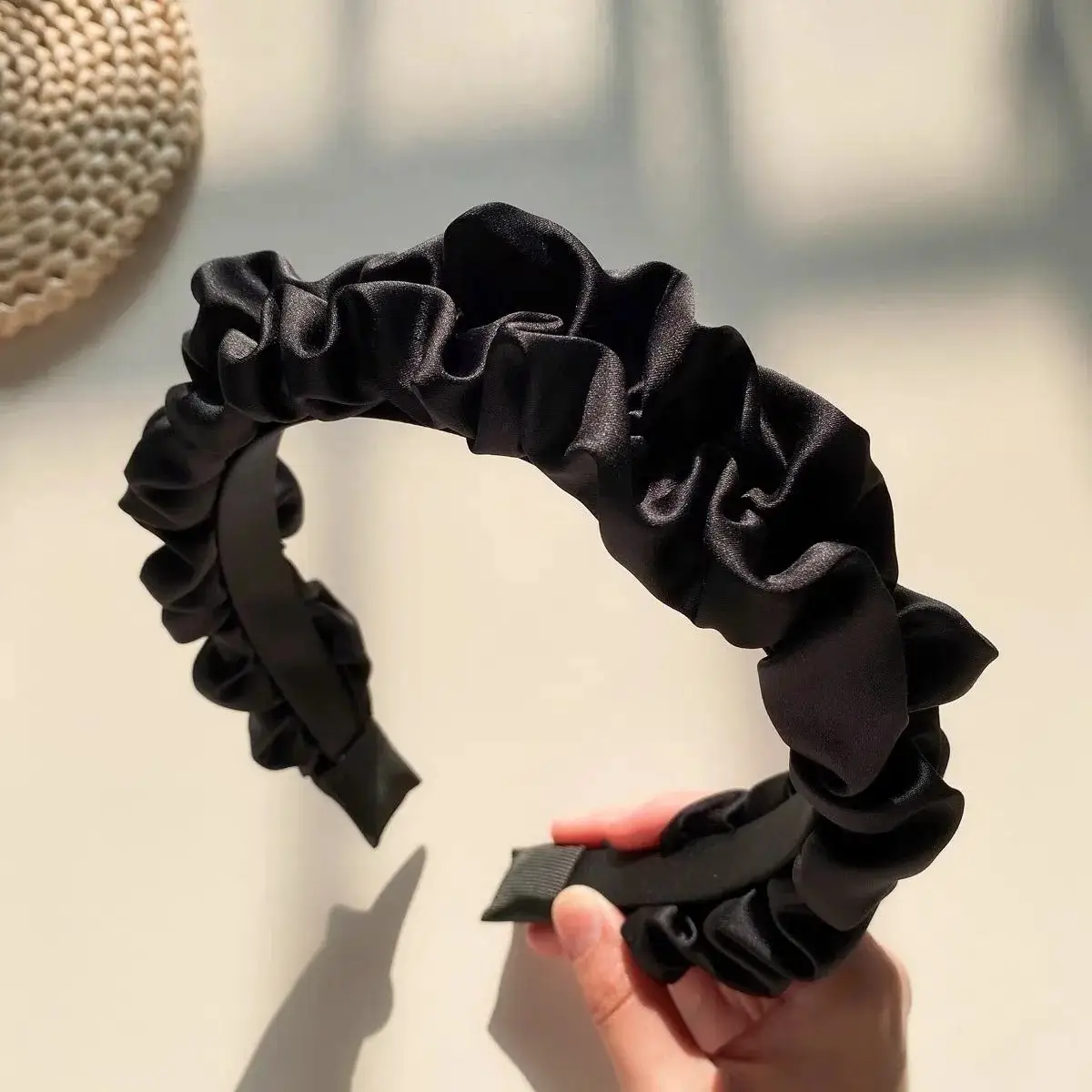 High Cranial Top Headband Women's Elegant Lace Bangs