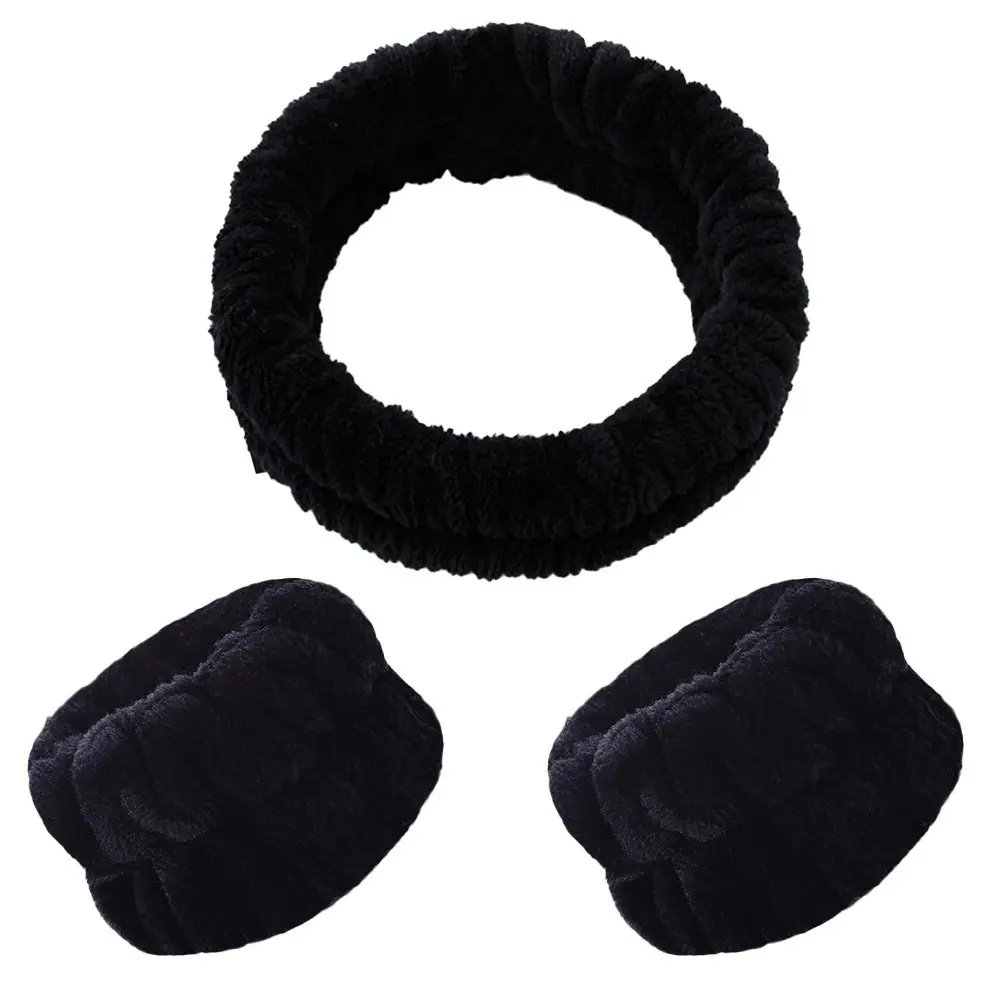 White Fleece Bow Hair Bands for Women — feature 9
