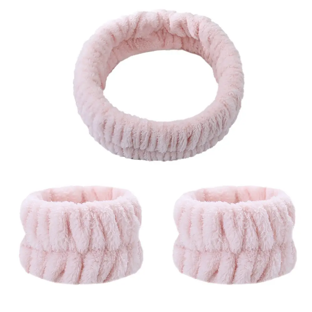 White Fleece Bow Hair Bands for Women - Image 10