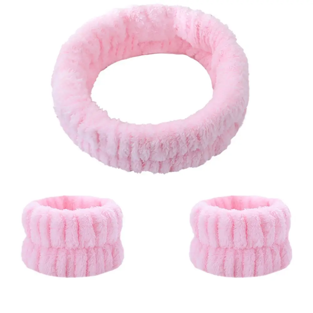 White Fleece Bow Hair Bands for Women - Image 11