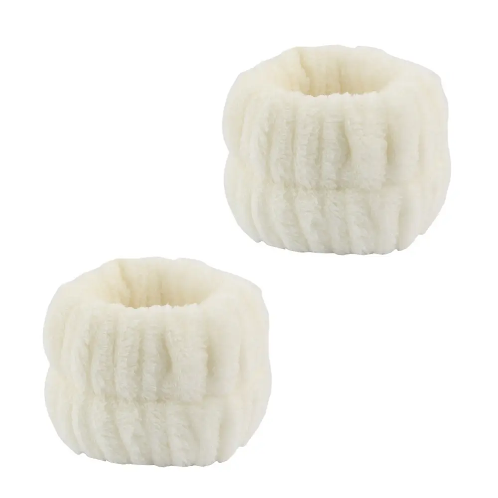 White Fleece Bow Hair Bands for Women - Image 28