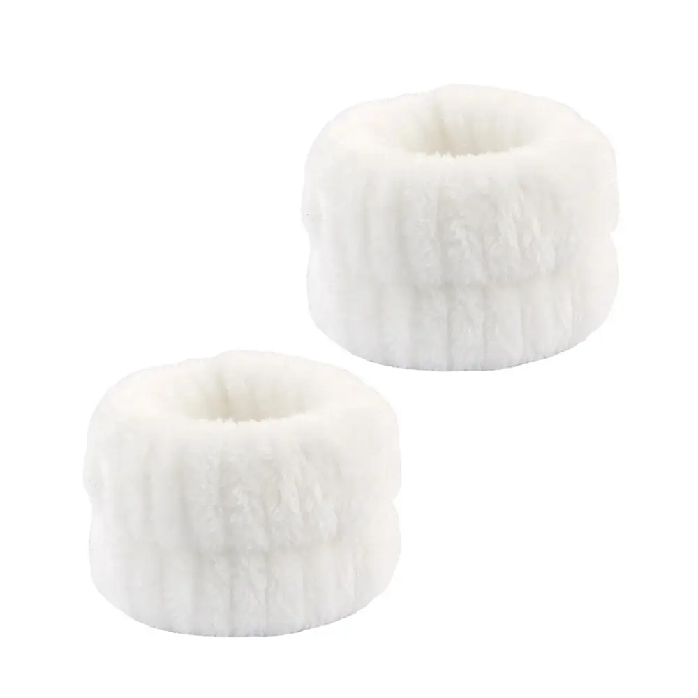 White Fleece Bow Hair Bands for Women - Image 30