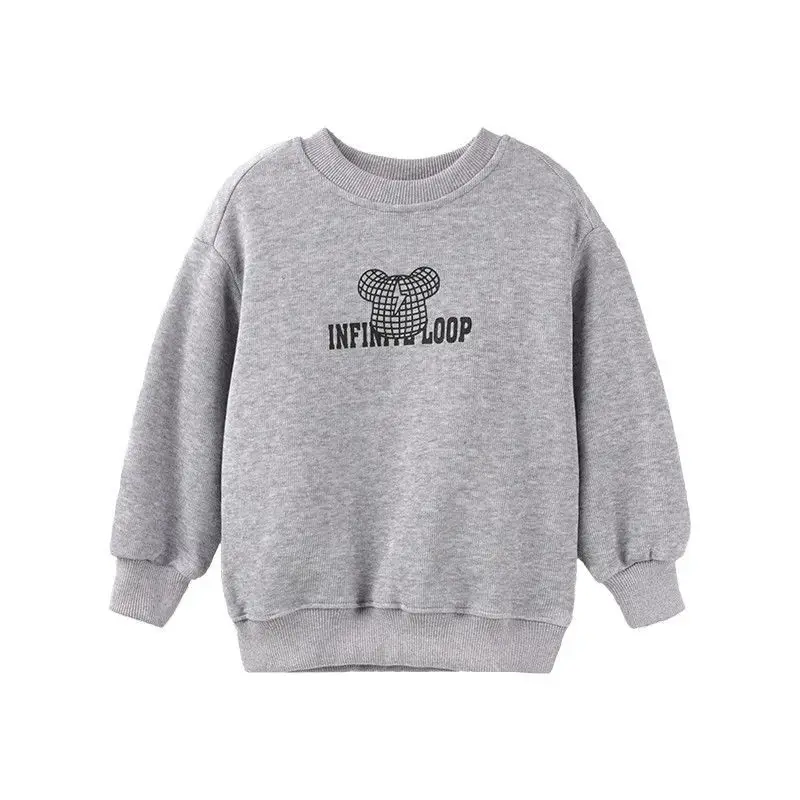 Boys Sweatshirt Black Cartoon Bear 2026 Spring Autumn — feature 18