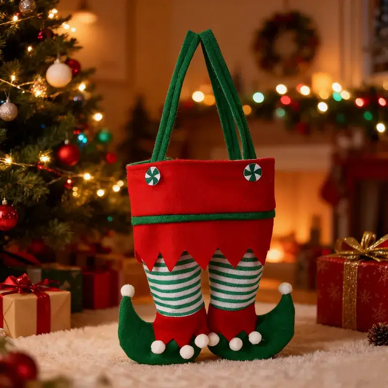 Christmas Elf Bag with Candy Canopy for Holiday Party - Image 5
