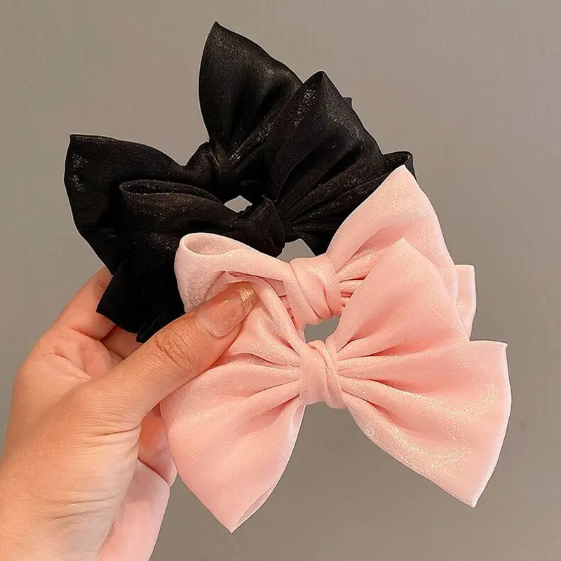 Princess Bow Hairpin for Girls Red Black Pink - Image 16