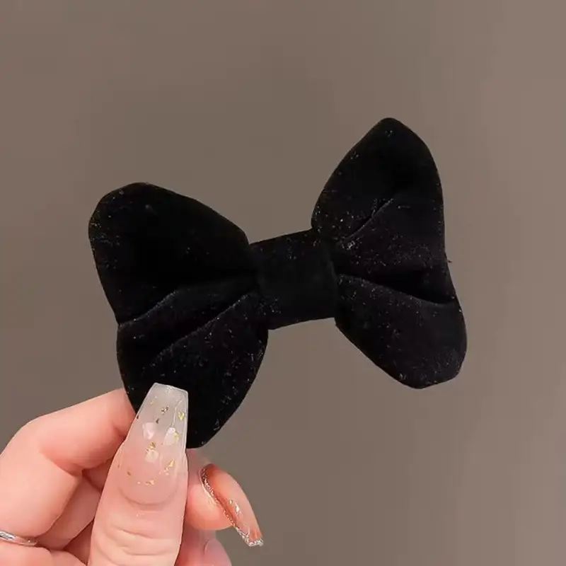 Princess Bow Hairpin for Girls Red Black Pink - Image 8