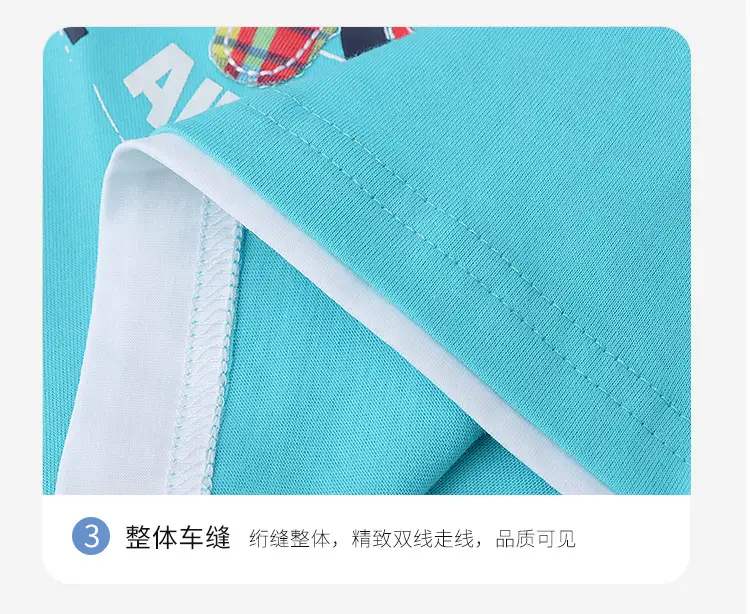 Boys Cotton T-Shirt Shorts Set Turquoise Plaid 2025 — feature 10