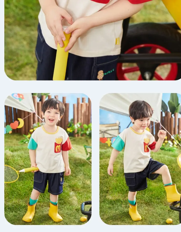 Dudujia Boys Blue Cartoon T-Shirt Summer — feature 20