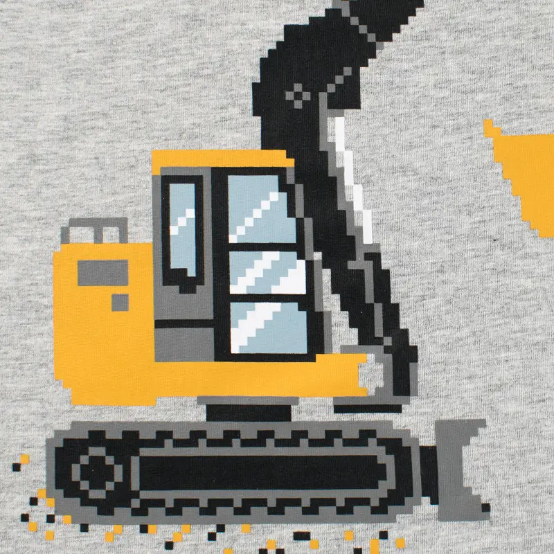Boys Raglan T-Shirt Grey Yellow 2025 Dropshipping - Image 2