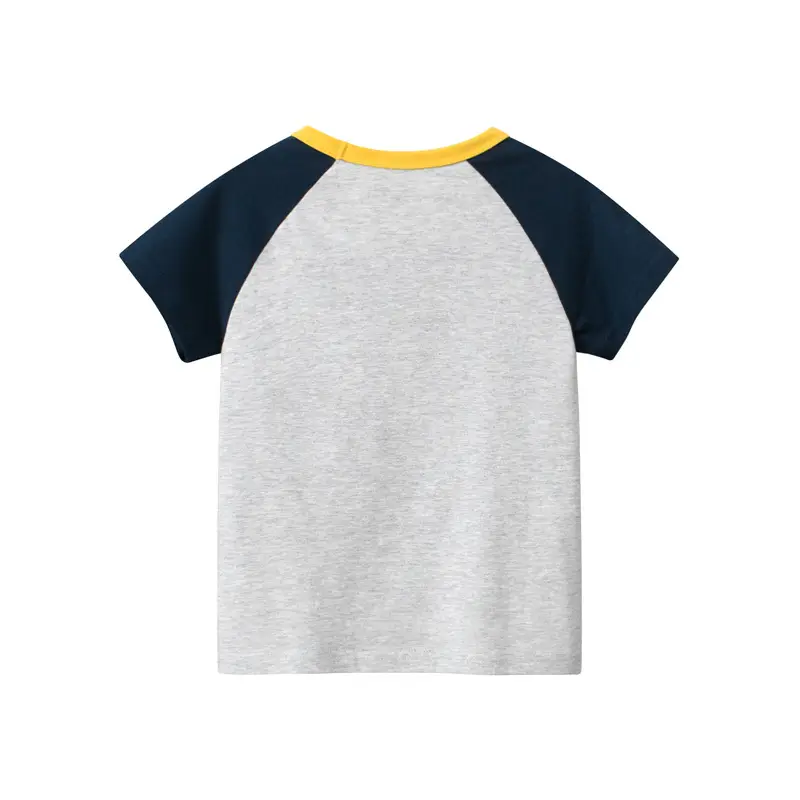 Boys Raglan T-Shirt Grey Yellow 2025 Dropshipping - Image 5