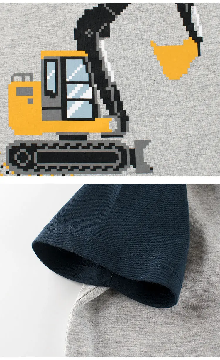 Boys Raglan T-Shirt Grey Yellow 2025 Dropshipping — feature 6