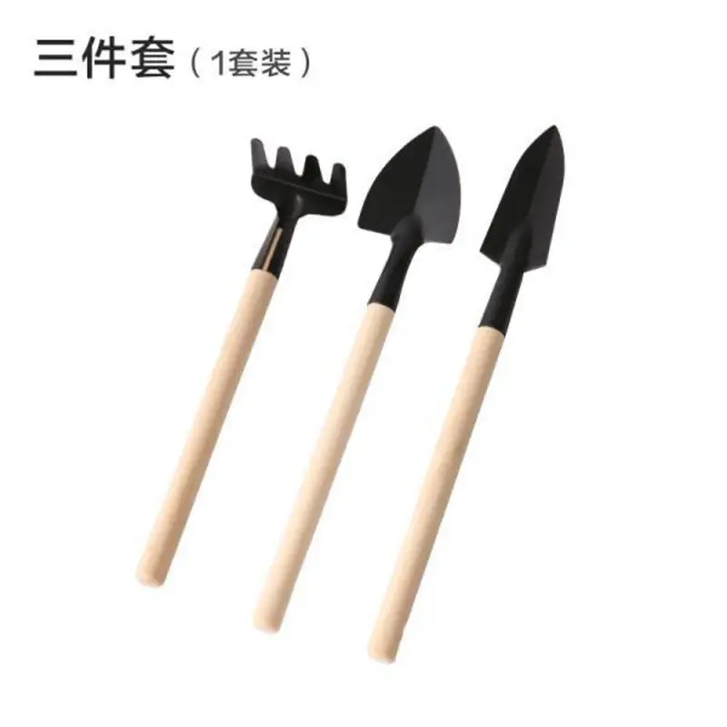 Three-Piece Mini Gardening Tool Set: Small Shovel/Rake/Spade for Planting Flowers and Succulents