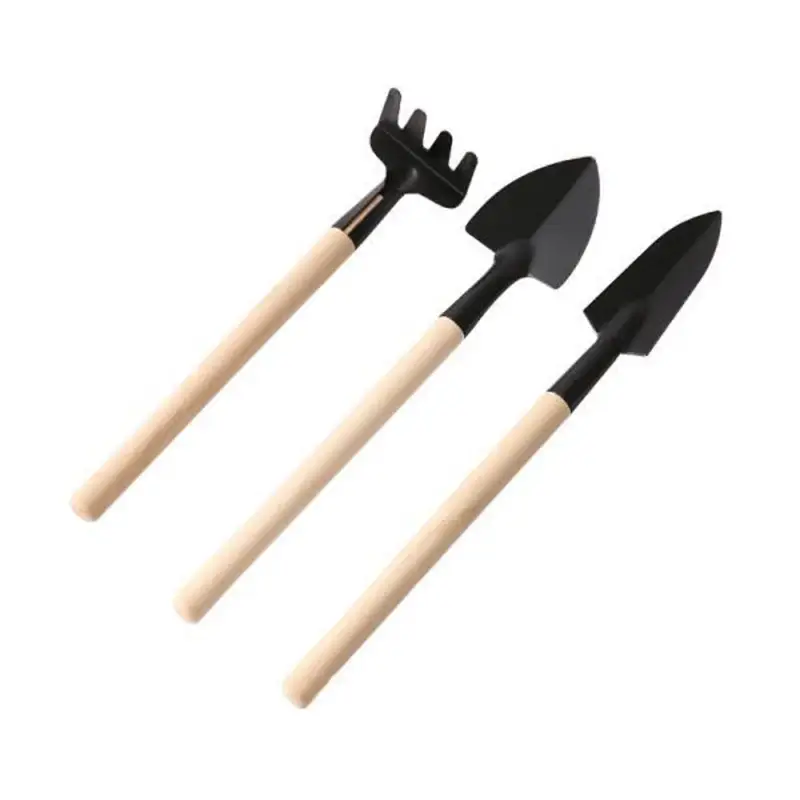 Three-Piece Mini Gardening Tool Set: Small Shovel/Rake/Spade for Planting Flowers and Succulents — feature 11