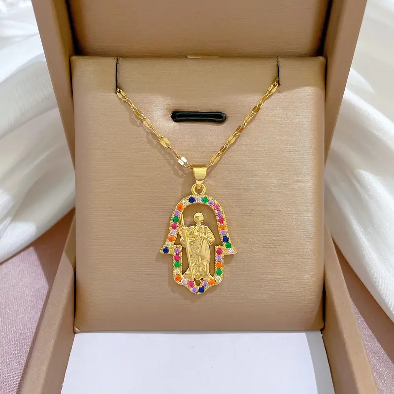 Heart Shaped Gold Necklace for Women Wedding Clavicle Chain — feature 35