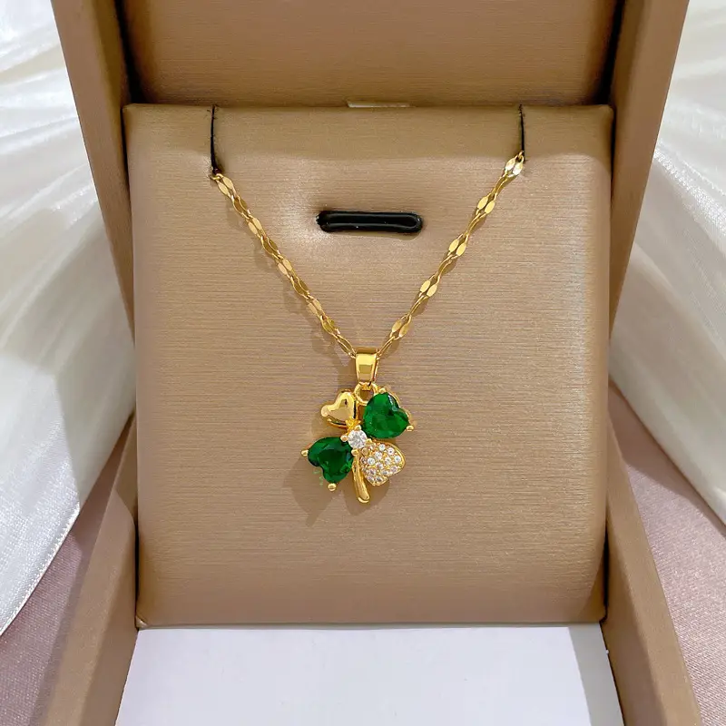 Heart Shaped Gold Necklace for Women Wedding Clavicle Chain - Image 16