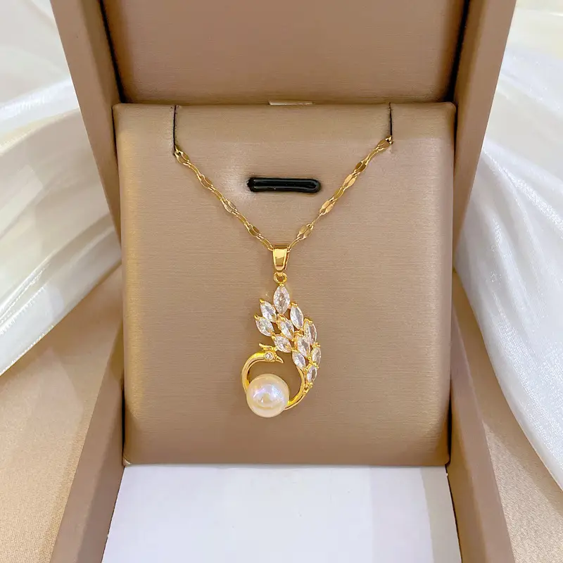 Heart Shaped Gold Necklace for Women Wedding Clavicle Chain - Image 22