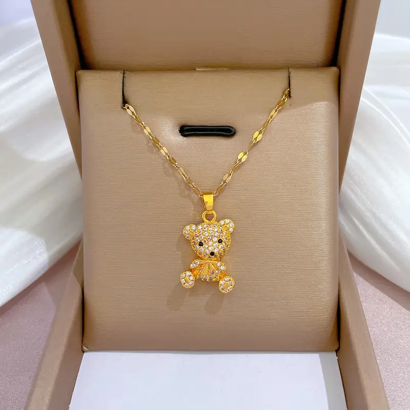 Heart Shaped Gold Necklace for Women Wedding Clavicle Chain - Image 23