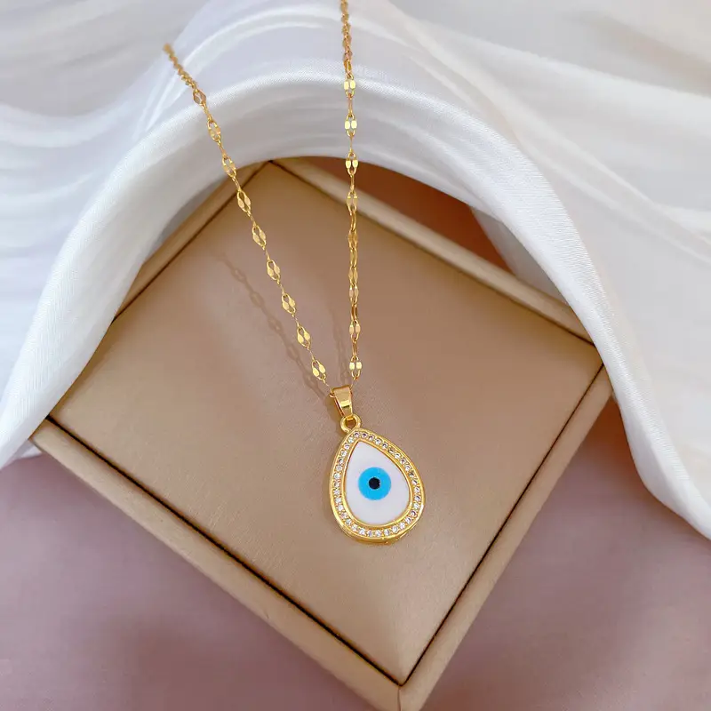 Heart Shaped Gold Necklace for Women Wedding Clavicle Chain - Image 32