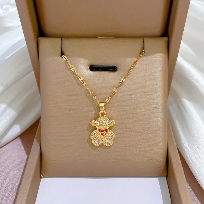 Heart Shaped Gold Necklace for Women Wedding Clavicle Chain - Image 40
