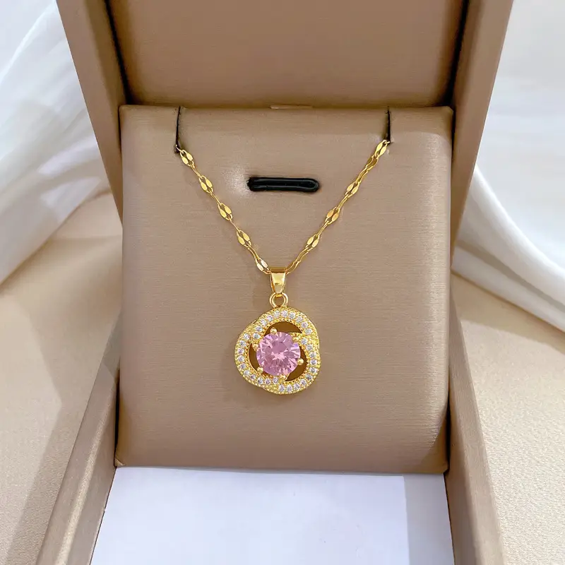 Heart Shaped Gold Necklace for Women Wedding Clavicle Chain - Image 42