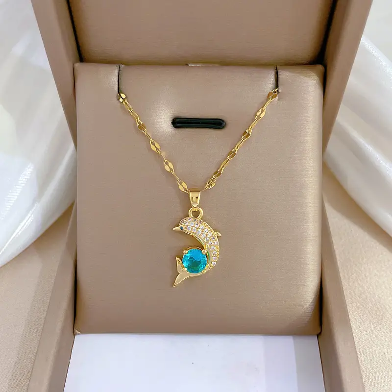 Heart Shaped Gold Necklace for Women Wedding Clavicle Chain - Image 46