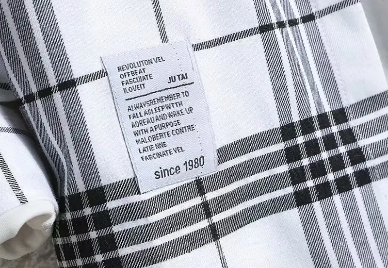 Men's Red Black Plaid Long Sleeve Shirt — feature 36