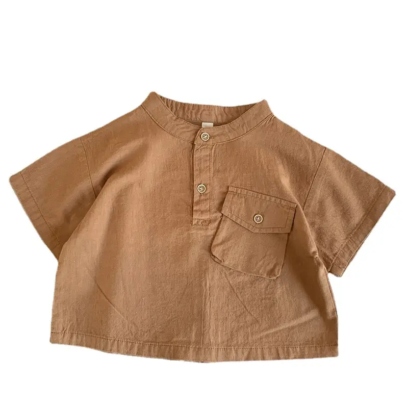 Children's Cotton T-Shirt Short Sleeve Polo Shirt Summer Wear