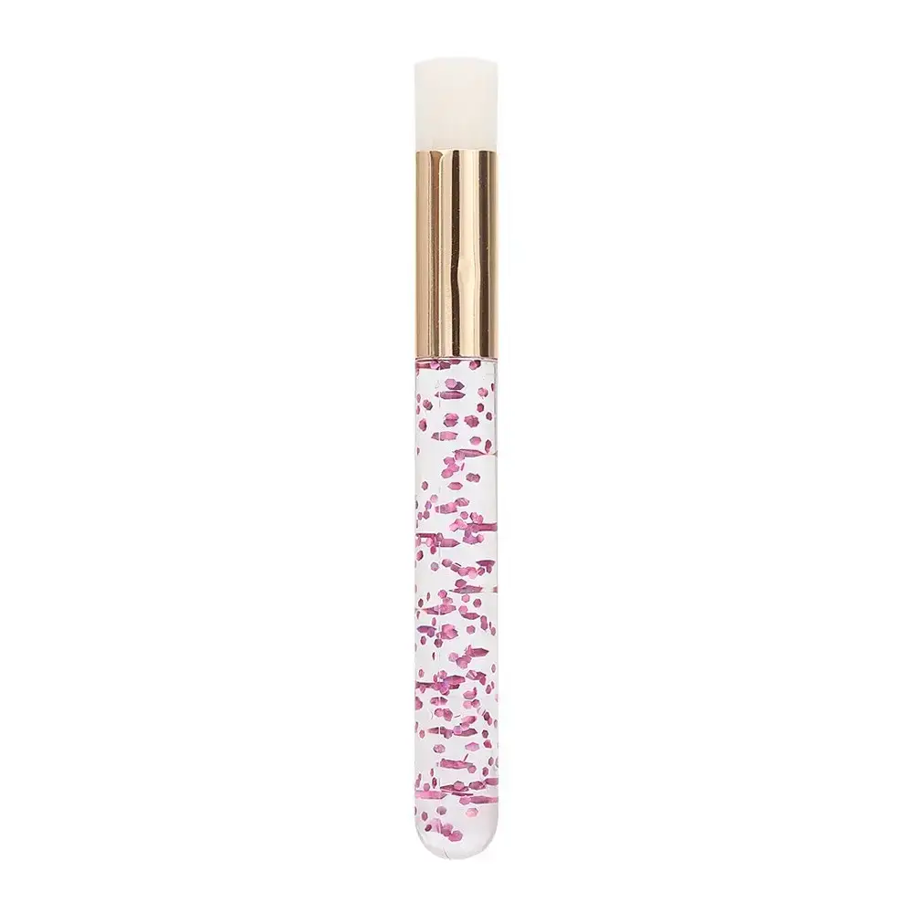 Colored Lip Brush with Matte Black Pattern