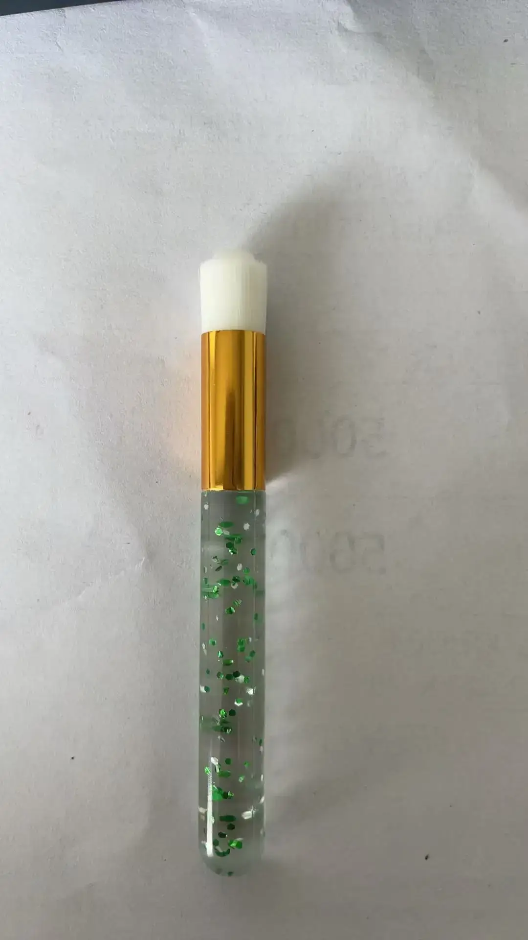 Colored Lip Brush with Matte Black Pattern