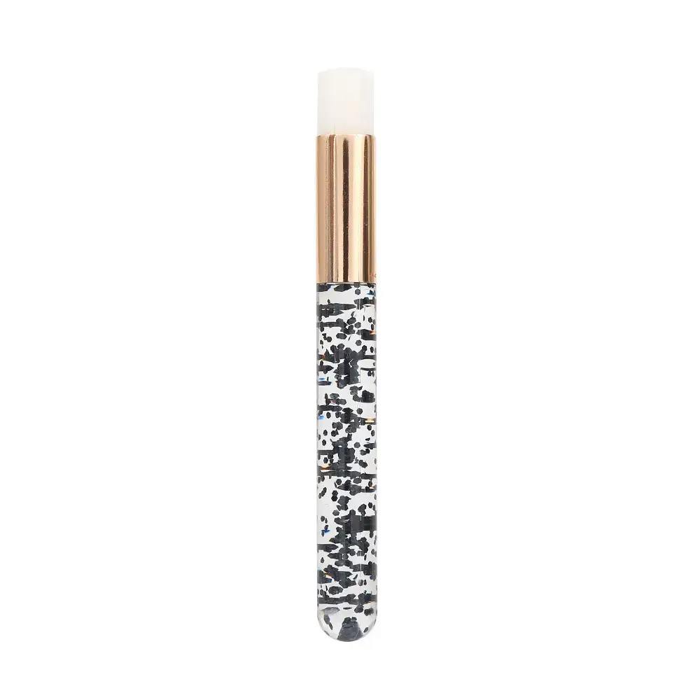 Colored Lip Brush with Matte Black Pattern