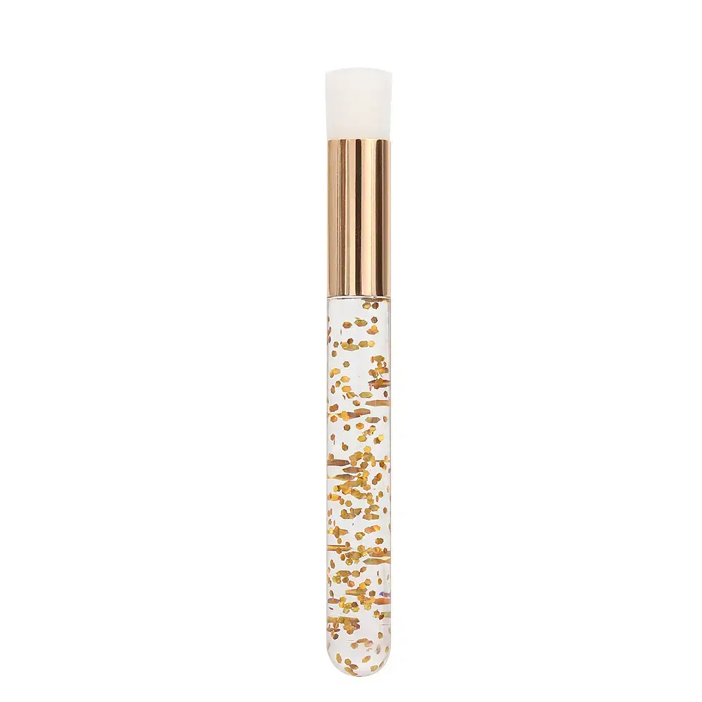 Colored Lip Brush with Matte Black Pattern