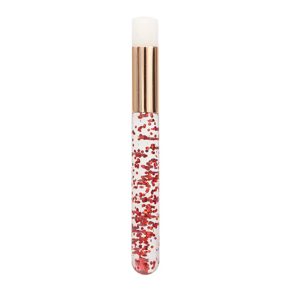 Colored Lip Brush with Matte Black Pattern
