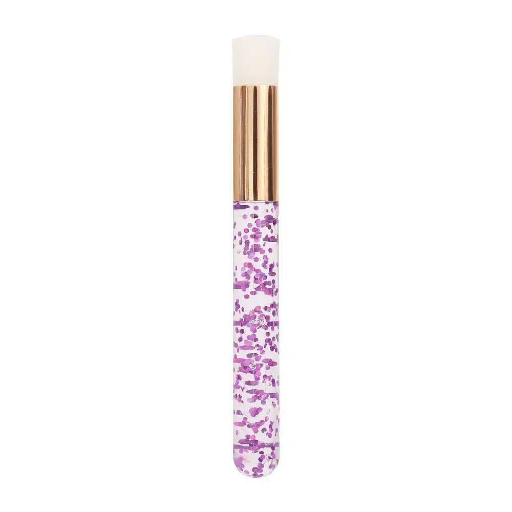 Colored Lip Brush with Matte Black Pattern