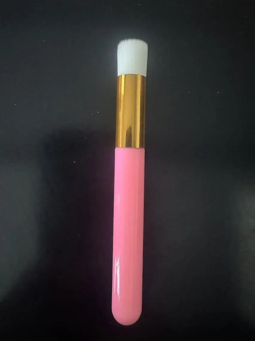 Colored Lip Brush with Matte Black Pattern