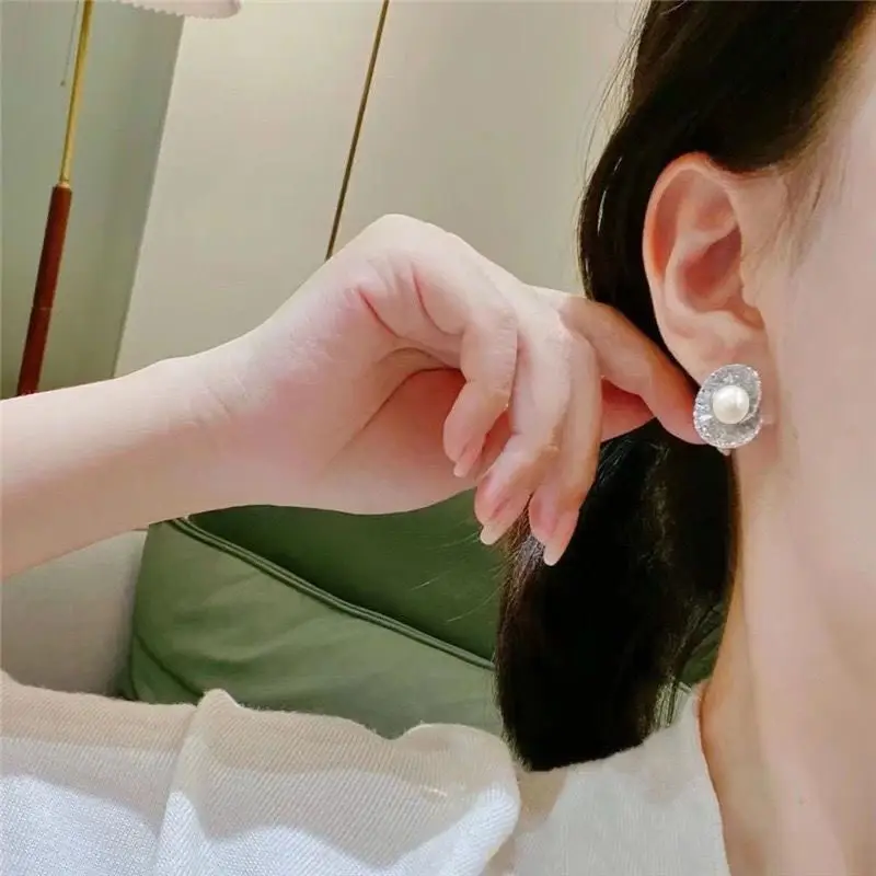 European Sea Shaped Pearl Earrings for Women