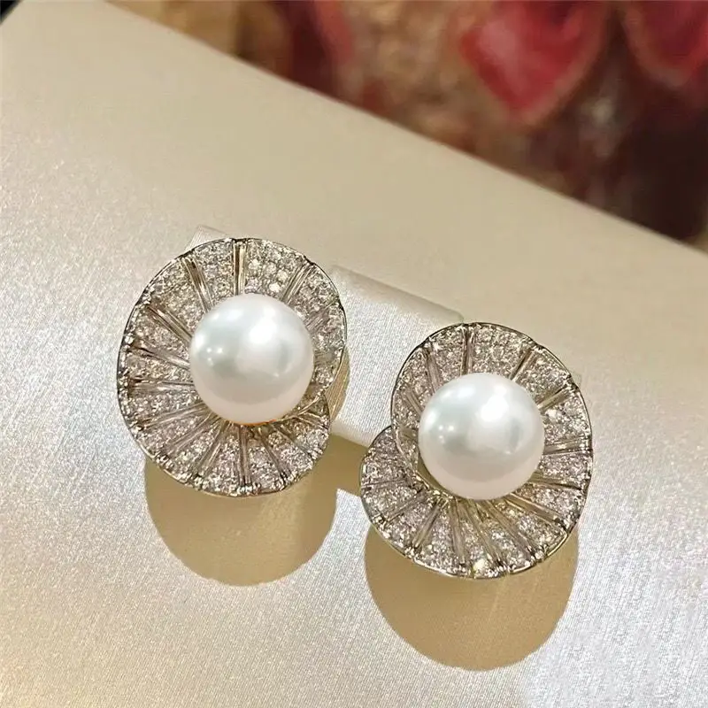European Sea Shaped Pearl Earrings for Women — feature 6