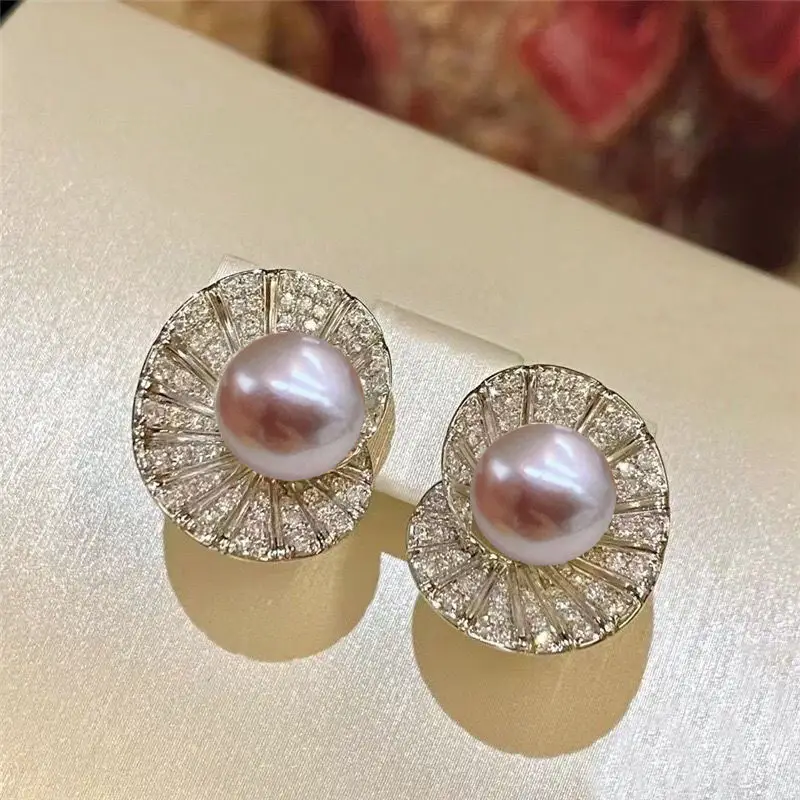 European Sea Shaped Pearl Earrings for Women