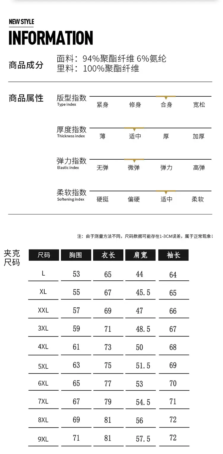 Fat Men's Spring and Autumn Plus Fat Plus Size Loose All-match Windproof Casual Jacket Fashion Trend Baseball Collar Jacket — feature 14