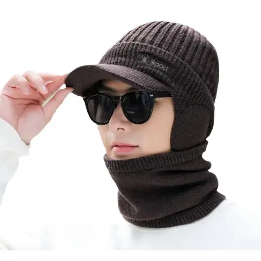 Men Winter Fleece Neck Warmer & Baseball Cap Set - Image 7