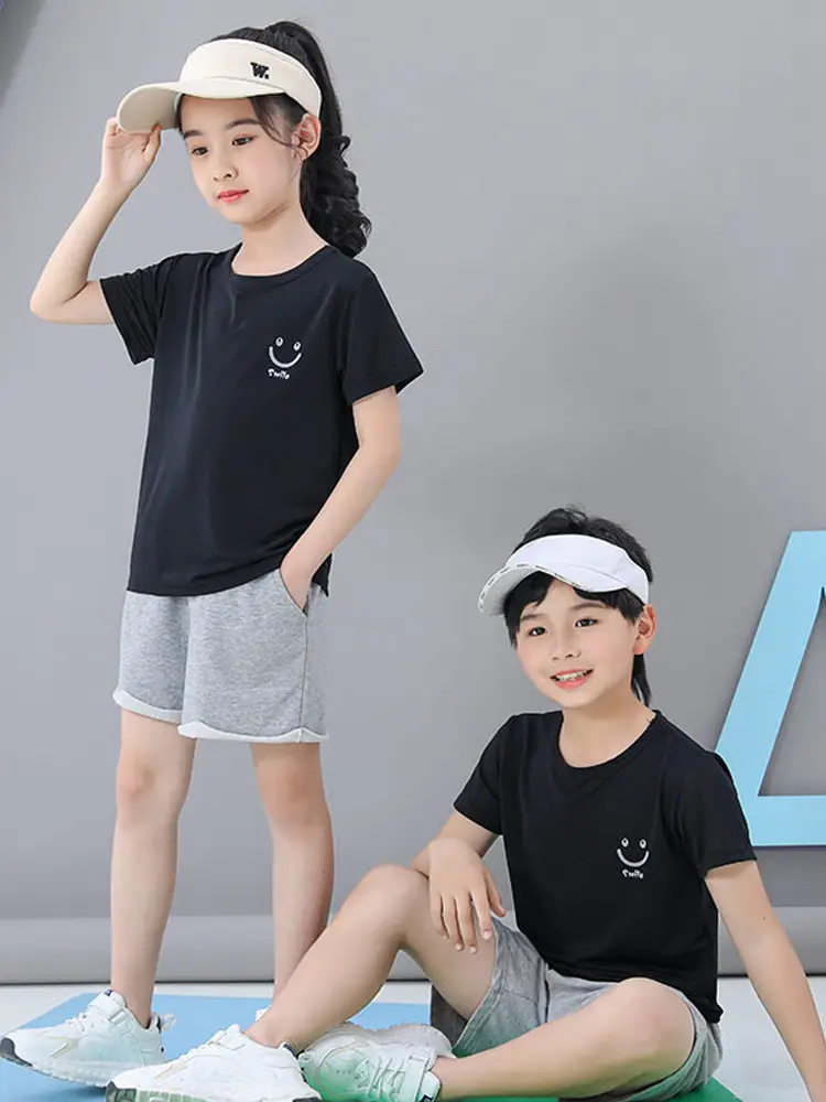 Children's Pink T-Shirt Set for Boys Girls Medium Large - Image 8